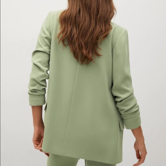 MANGO crepe flowy suit jacket (available as set) - Picture 6 of 8